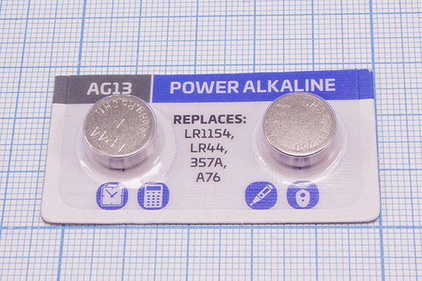 бат  1,5В\\11,6x5,6\Alk\AG13/LR44/A76/357A\GoPower