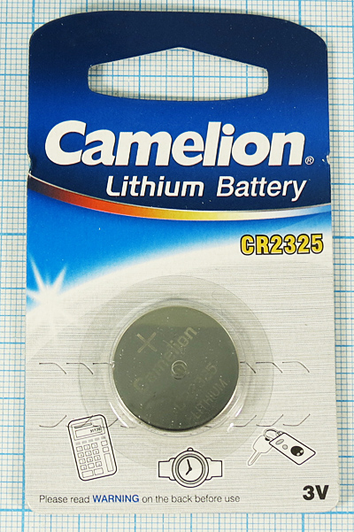 бат  3В\ 200мАч\23,0x2,5\Li\CR2325\CAMELION