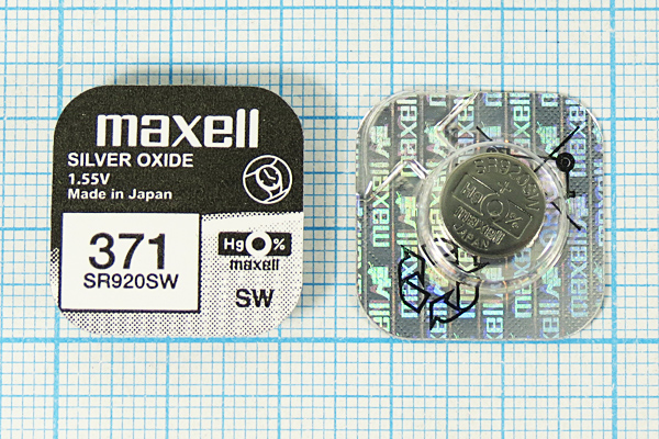 бат 1,5В\\ 9,5x2,05\SW\G6/SR69/SR920SW/371\MAXELL бат 1,5В\\ 9,5x2,05\SW\G6/SR69/SR920SW/371\MAXELL