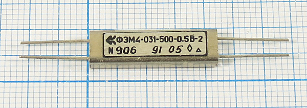 ф 500 \пол\ 0,5/ \\\ФЭМ4-031-500-0,5В-2\\ ф 500 \пол\ 0,5/ \\\ФЭМ4-031-500-0,5В-2\\